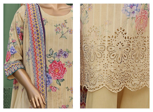 VIVARI – Luxury Lawn Digital Printed Chickenkari 3‑Piece Unstitched Suit [Volume #02‑2025]
