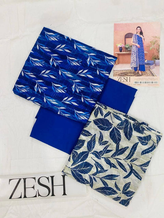 Zesh Sabreen 3-Piece Unstitched Suit | Digital Printed Lawn | Summer 2025 Collection