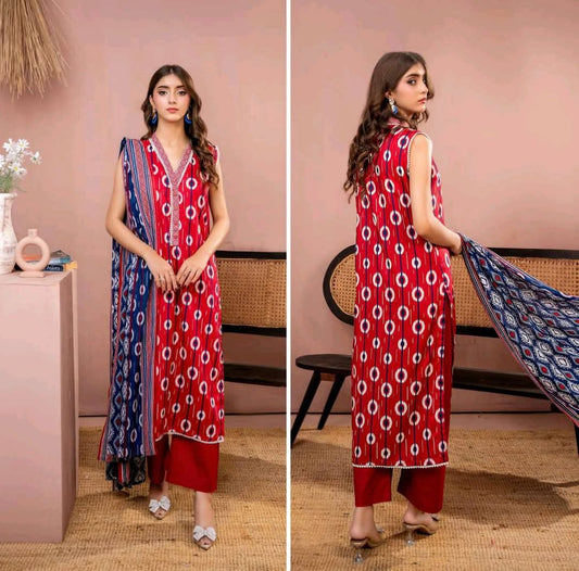 Zesh Sabreen 3-Piece Unstitched Suit | Digital Printed Lawn | Summer 2025 Collection